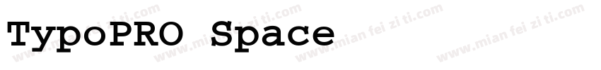 TypoPRO Space Mono Bold字体转换